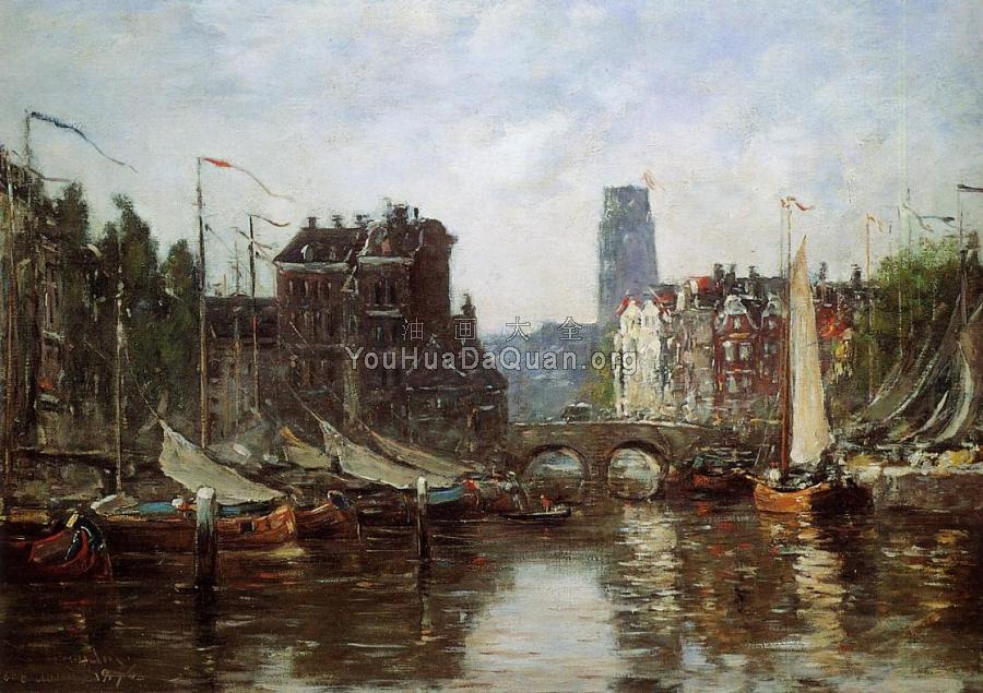 Rotterdam, Le Pont de Bourse - 尤金·布丹
